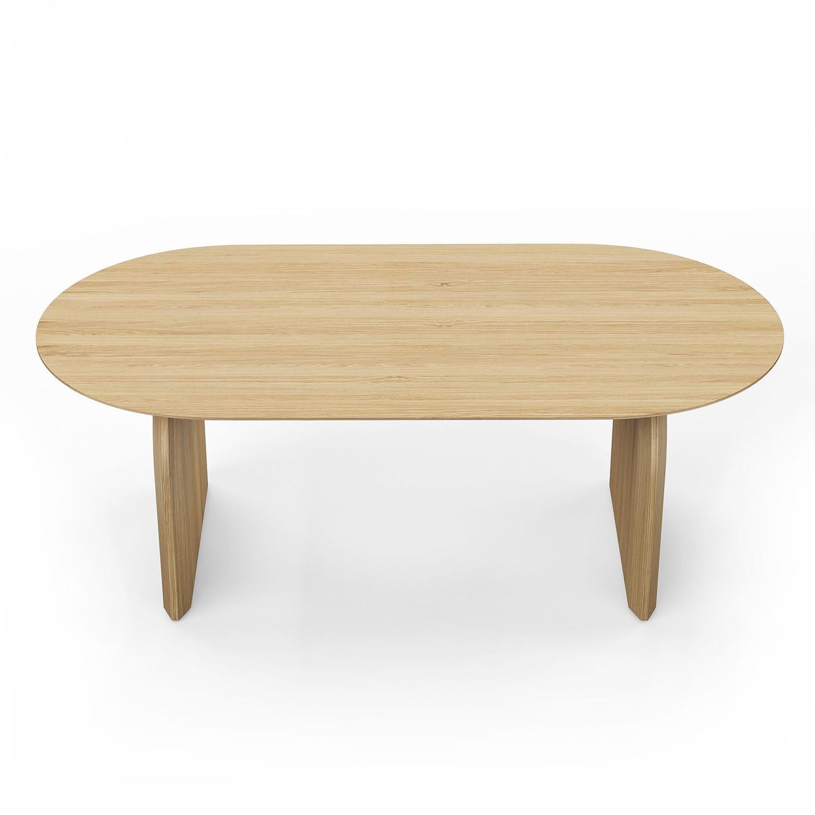 Arco 200cm Oval Oak Dining Table | Natural gallery detail image