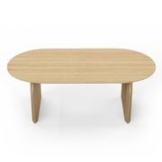 Arco 200cm Oval Oak Dining Table | Natural gallery detail image