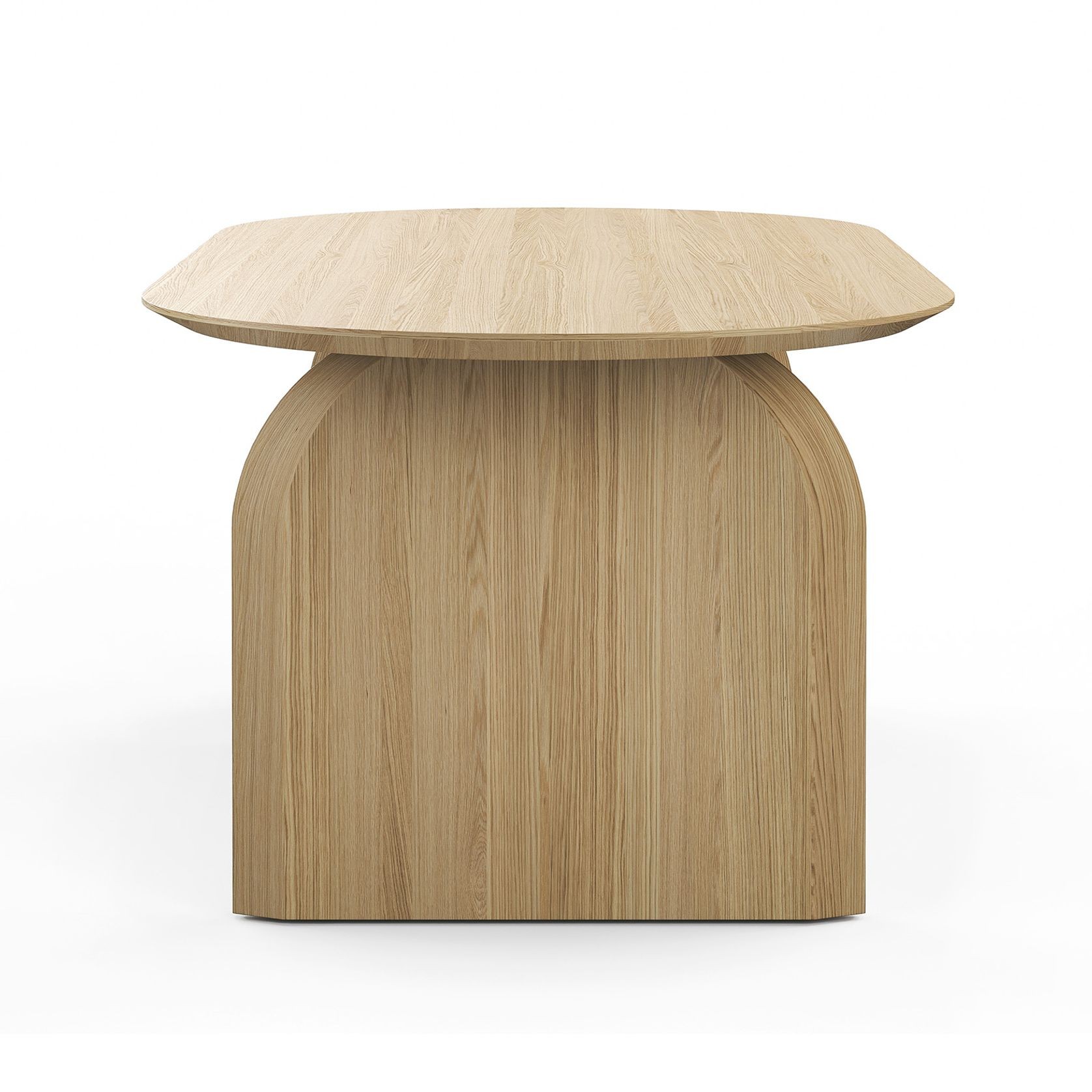 Arco 200cm Oval Oak Dining Table | Natural gallery detail image