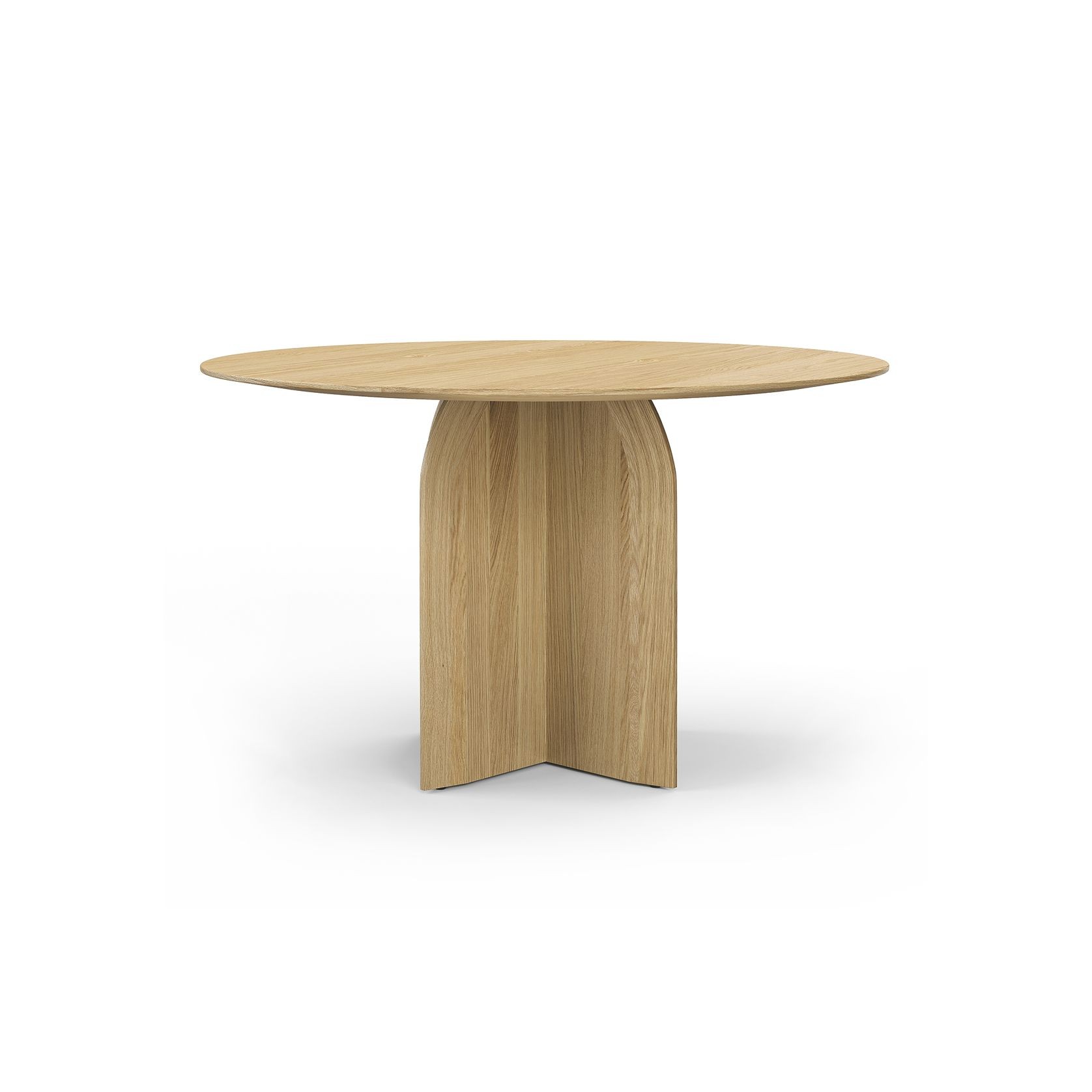 Arco 120cm Round Oak Dining Table | Natural gallery detail image