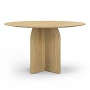 Arco 120cm Round Oak Dining Table | Natural gallery detail image