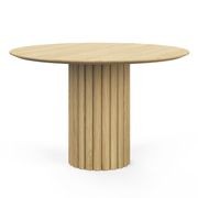 Kara 120cm Round Oak Dining Table | Natural gallery detail image