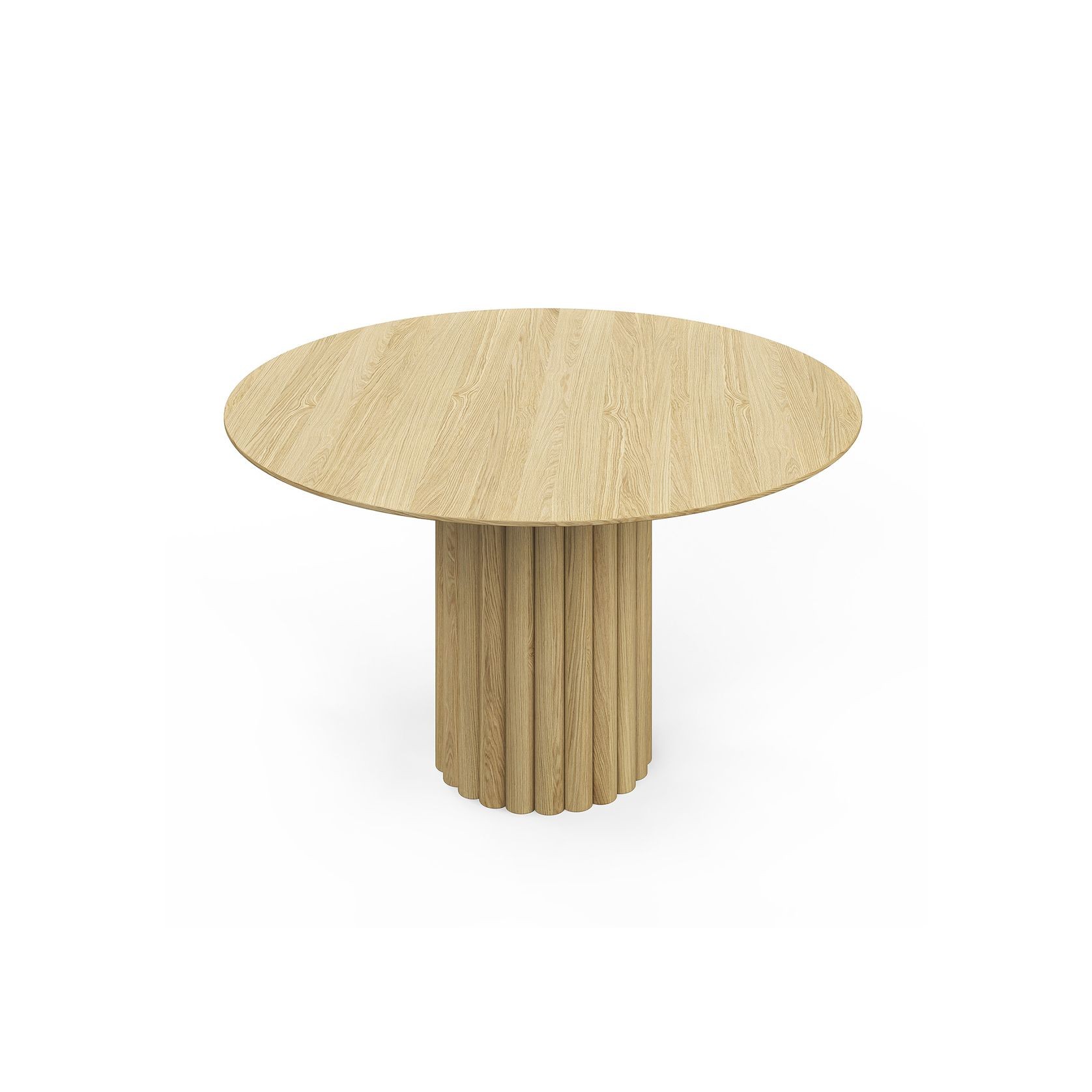 Kara 120cm Round Oak Dining Table | Natural gallery detail image
