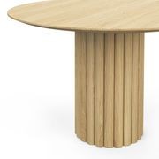 Kara 120cm Round Oak Dining Table | Natural gallery detail image