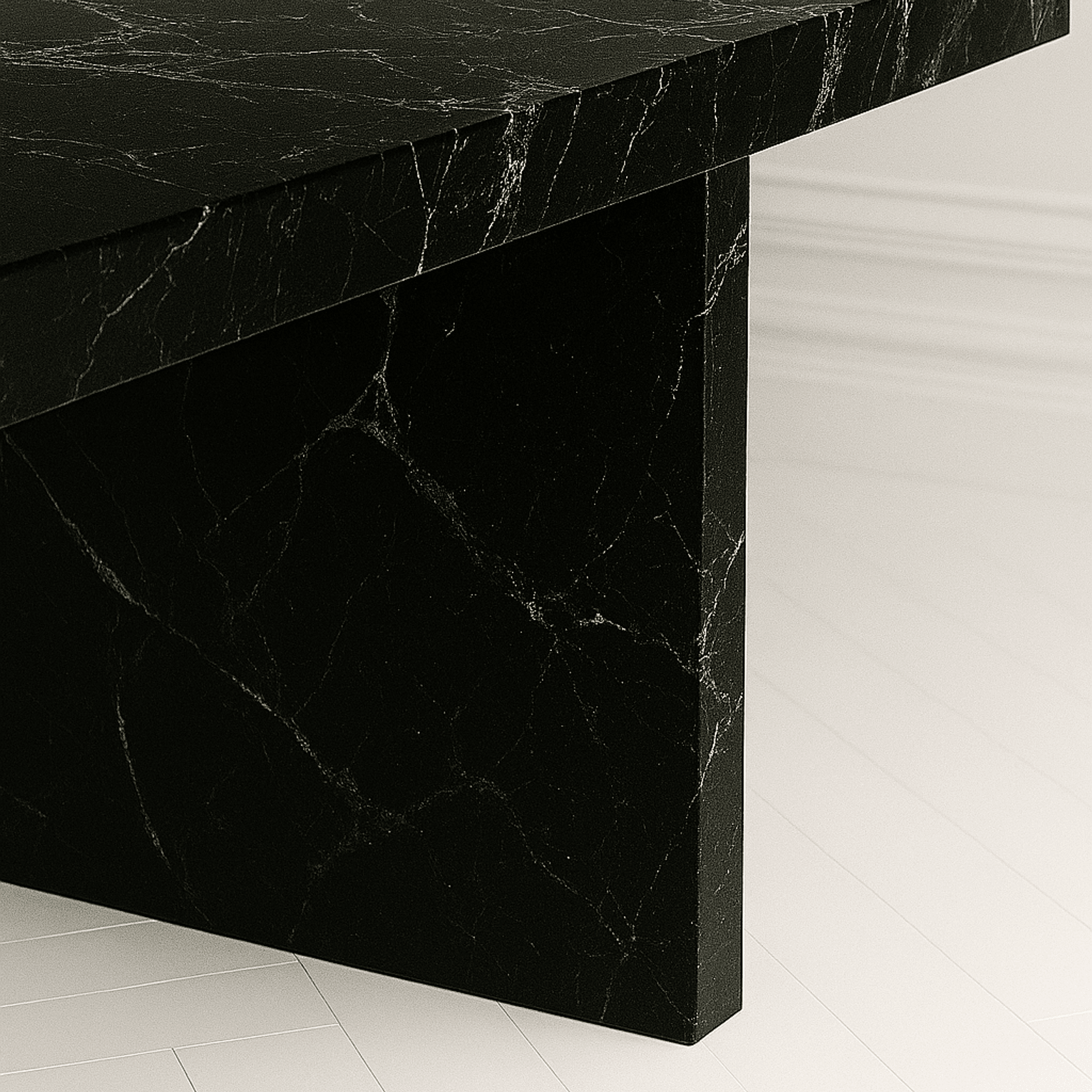 Sachi Dining Table - Nior Marquina Marble gallery detail image