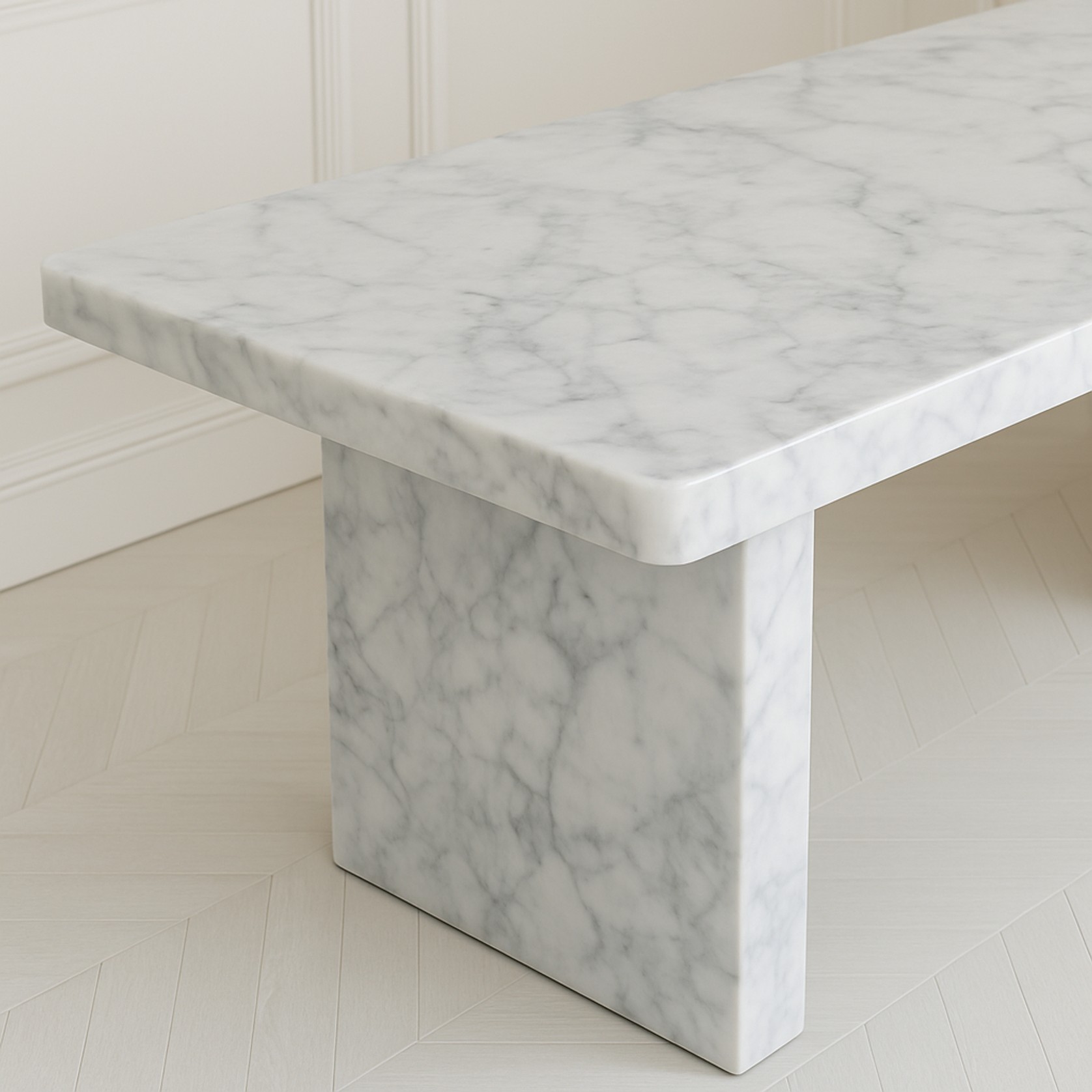Sachi Dining Table - Carrara Marble gallery detail image
