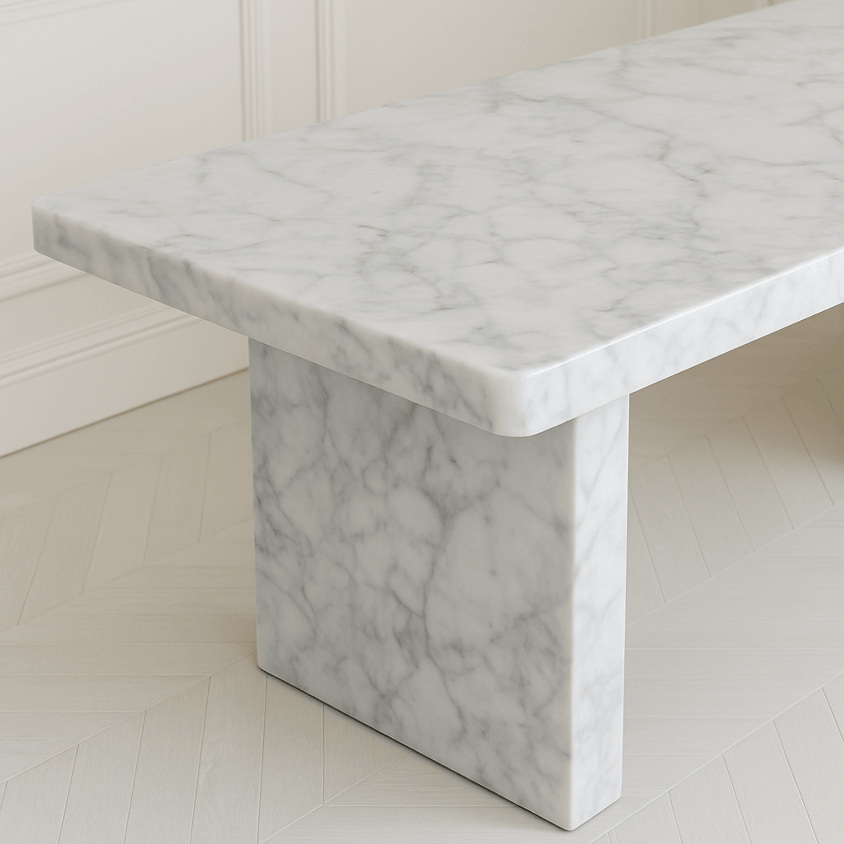 Sachi Dining Table - Carrara Marble gallery detail image