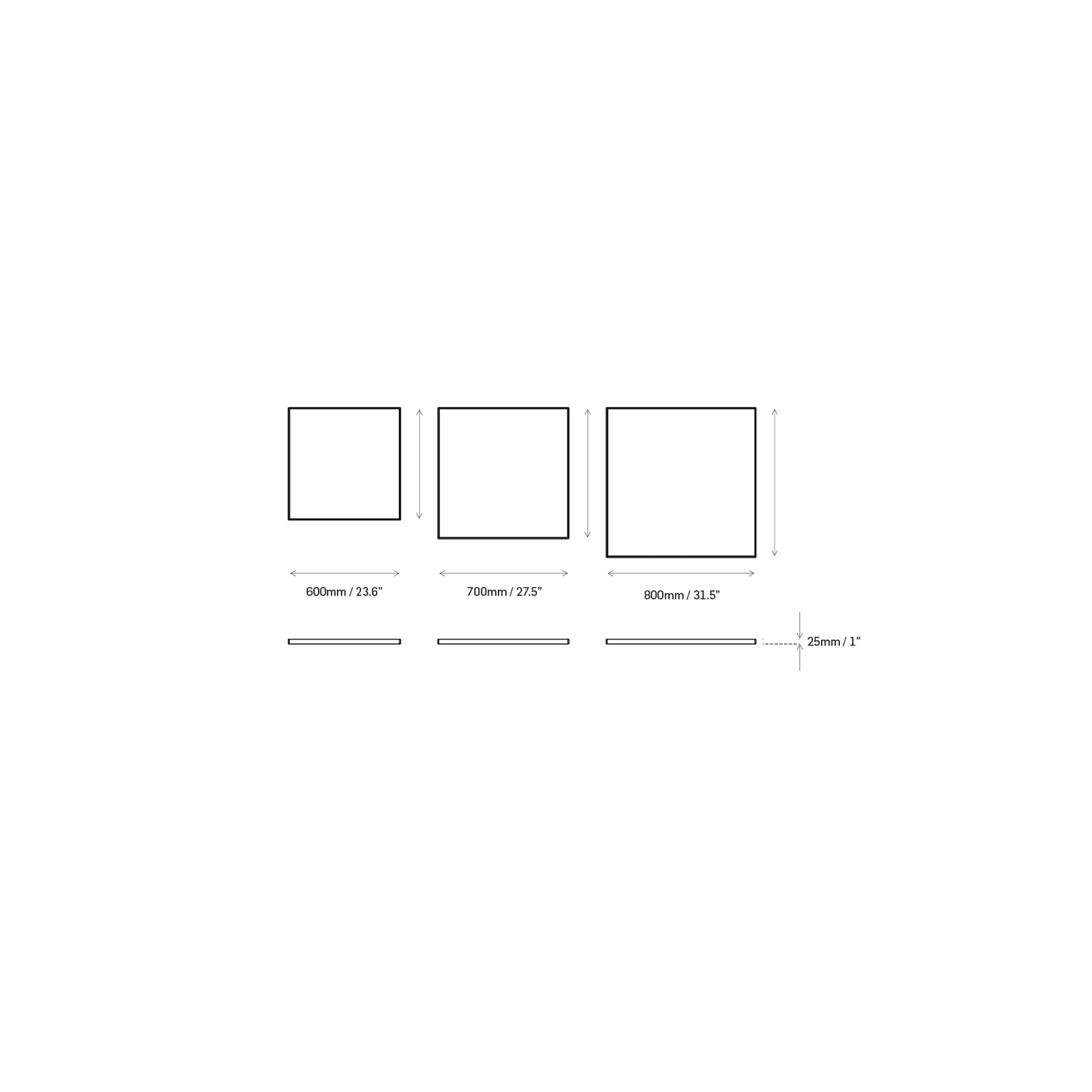 Square Timber Veneered Table Top gallery detail image