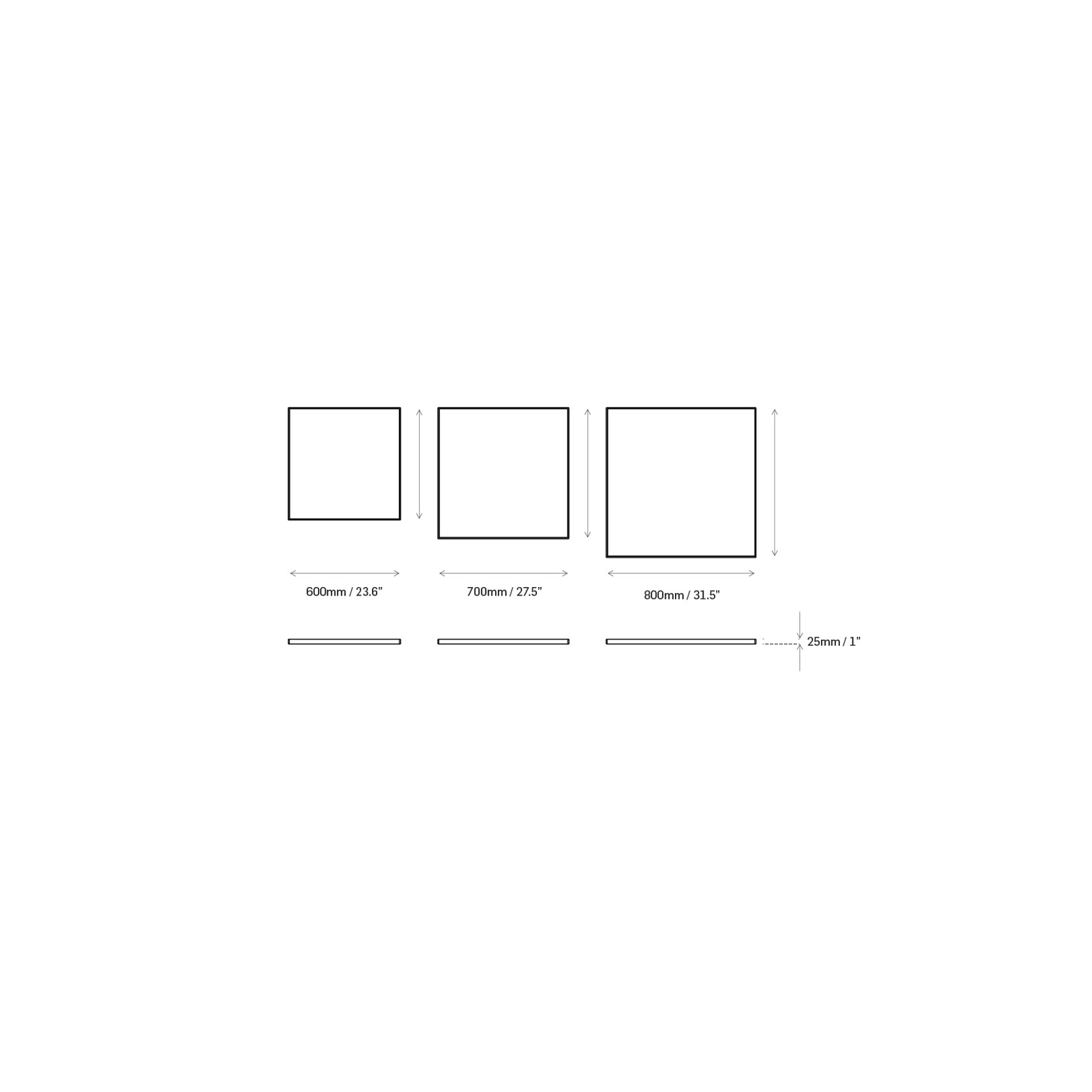 Square Timber Edged Laminate Top gallery detail image