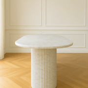Oval Dining Table - Carrara Marble gallery detail image