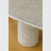 Oval Dining Table - Carrara Marble gallery detail image