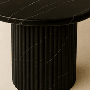 Oval Dining Table - Noir Marquina gallery detail image