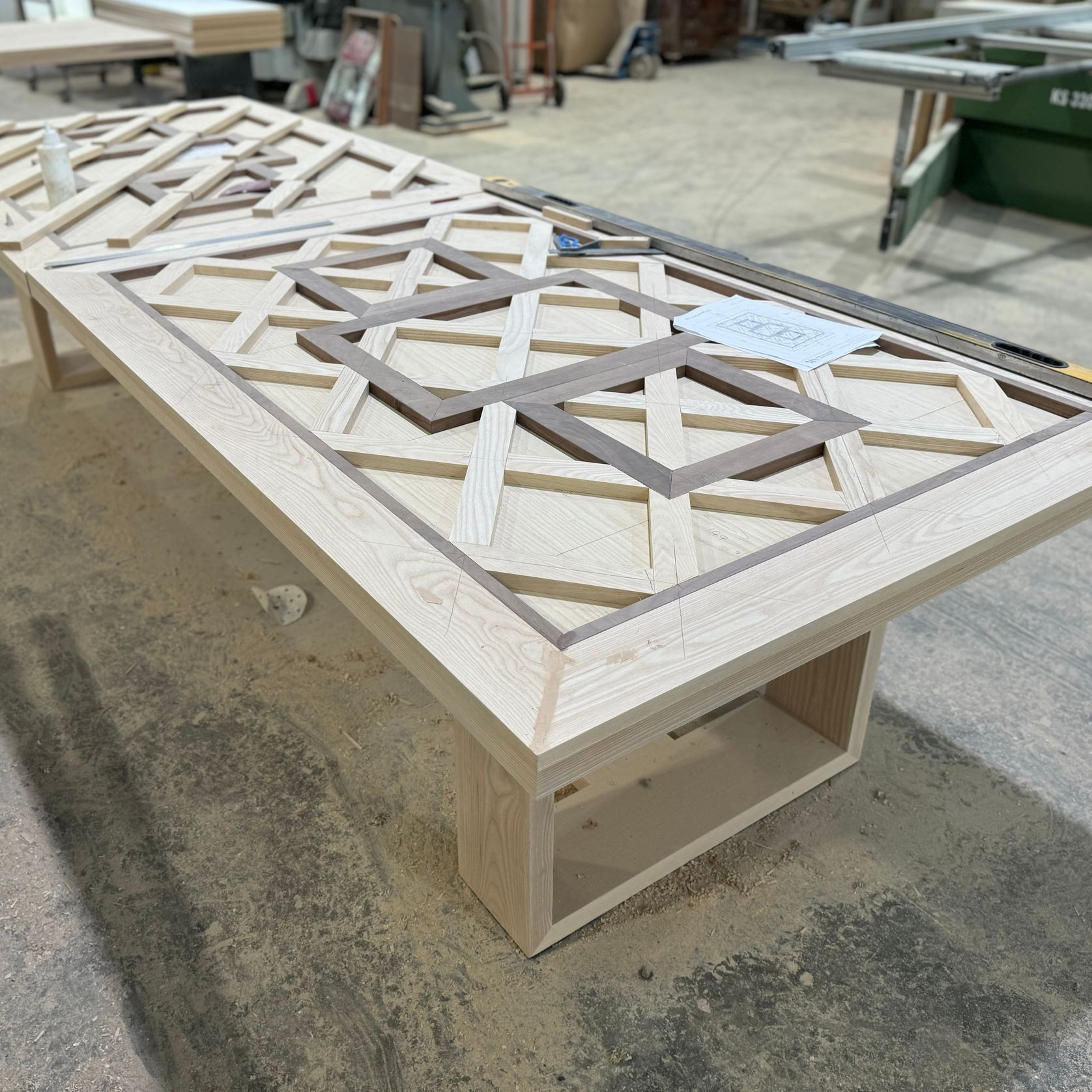 Parquetry Combinable Dining Table gallery detail image