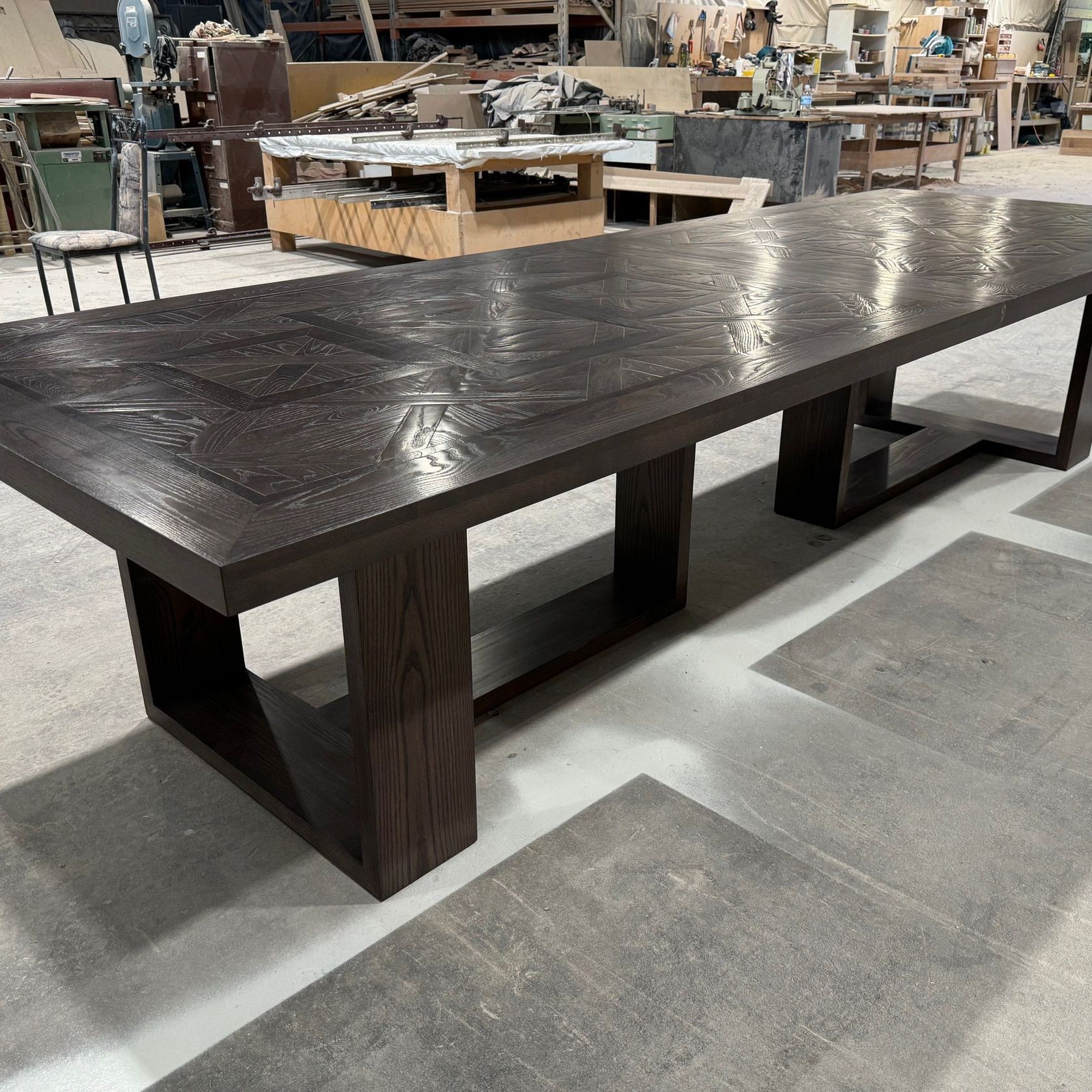 Parquetry Combinable Dining Table gallery detail image