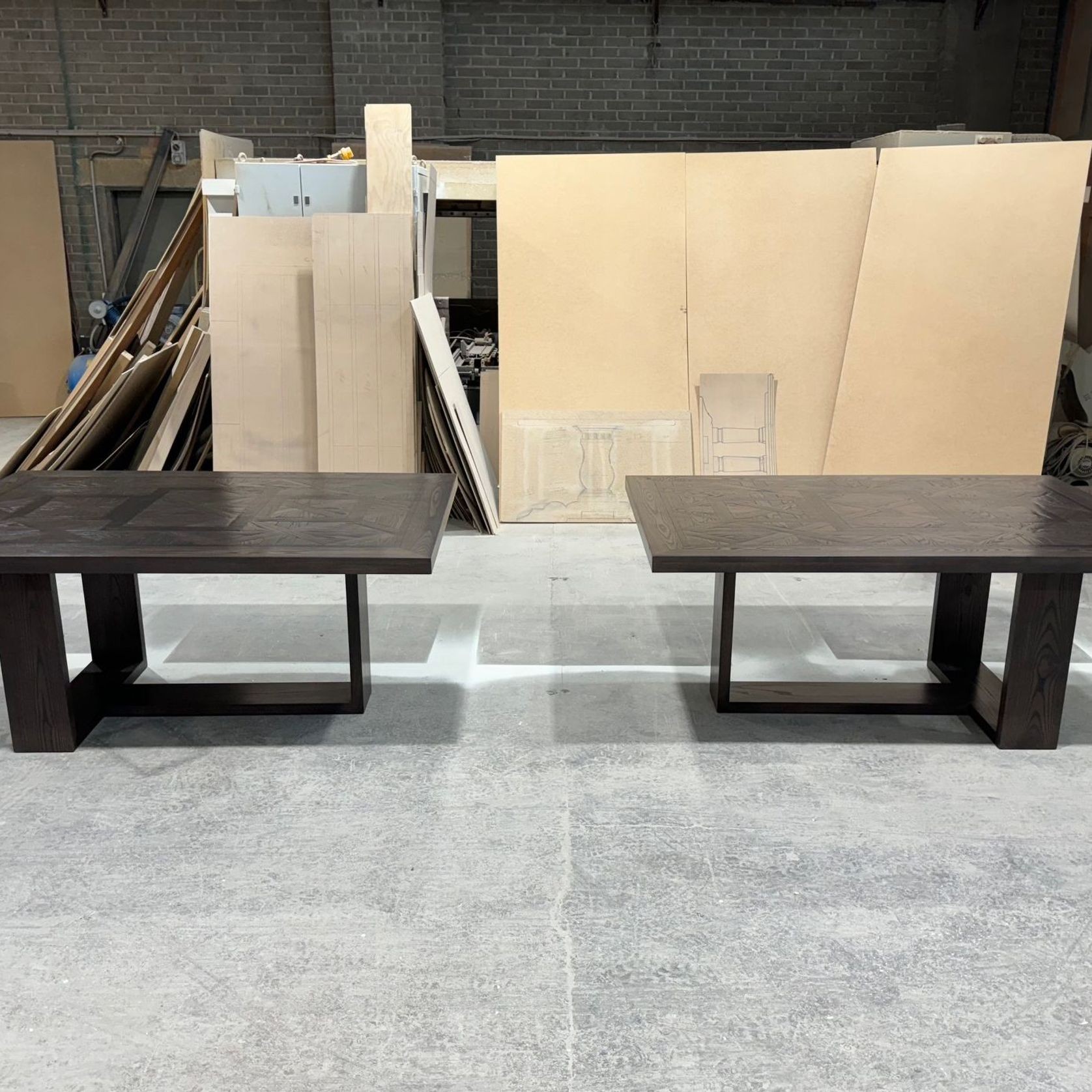 Parquetry Combinable Dining Table gallery detail image