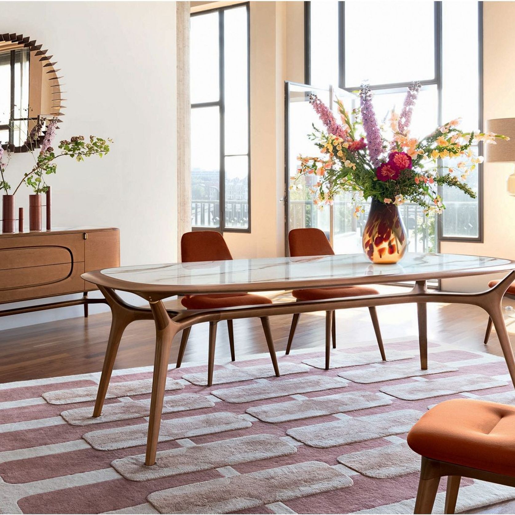 Winch Dining Table with Extension gallery detail image