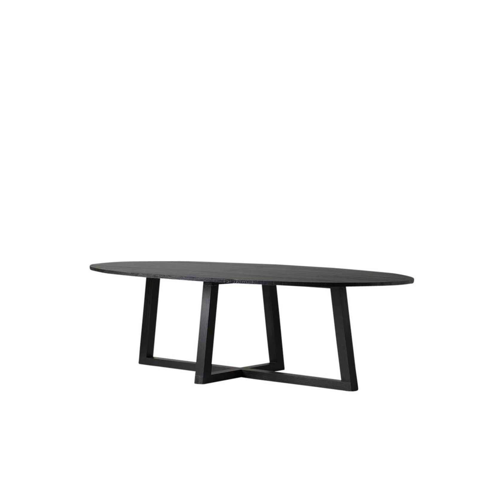 Black Ash Oval Dining Table gallery detail image