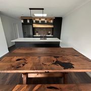 Reclaimed Macrocarpa Table Set gallery detail image