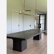 Extending Gathering Table — Stained Oak Wood gallery detail image