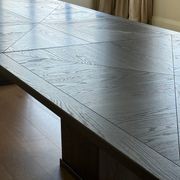 Extending Gathering Table — Stained Oak Wood gallery detail image