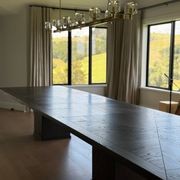 Extending Gathering Table — Stained Oak Wood gallery detail image