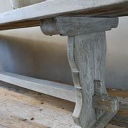 French Antique Bleached Oak Refectory Table gallery detail image