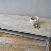 French Antique Bleached Oak Refectory Table gallery detail image