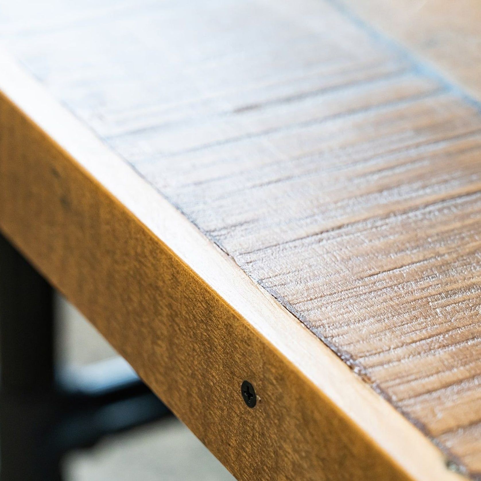 Reclaimed Kauri Table with Industrial Pipe Legs gallery detail image