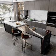 Marquina Gold Benchtop - Full-body patterned Matt gallery detail image