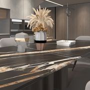 Marquina Gold Benchtop - Full-body patterned Matt gallery detail image