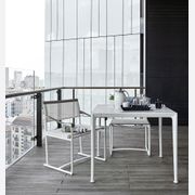Mirto White Painted Square | Table gallery detail image