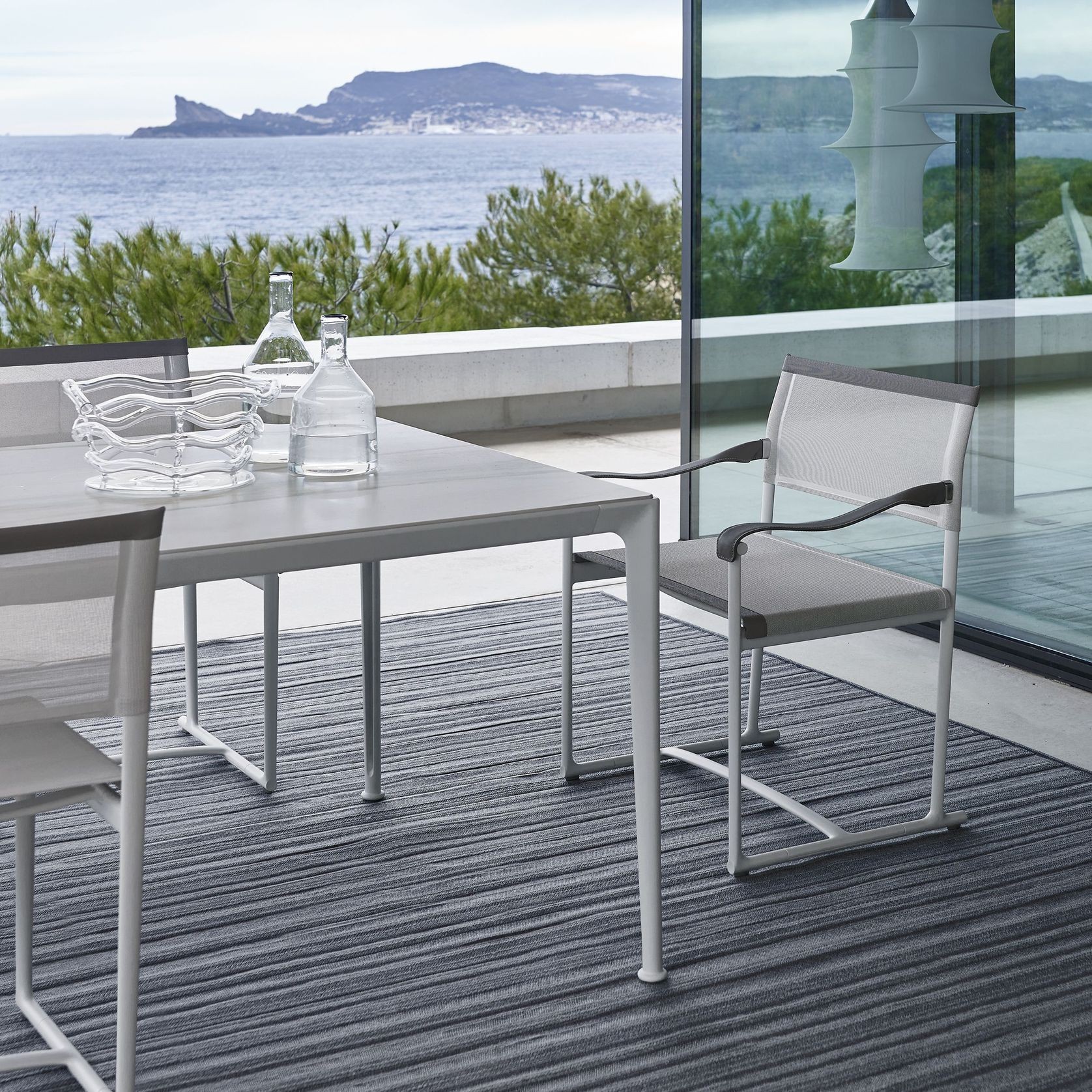 Mirto White Painted Square | Table gallery detail image