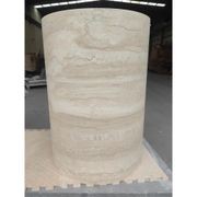 Court Dining Table - Italian Super White Travertine gallery detail image