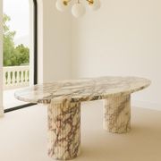 Oval Dining Table - Italian Viola Calacatta gallery detail image
