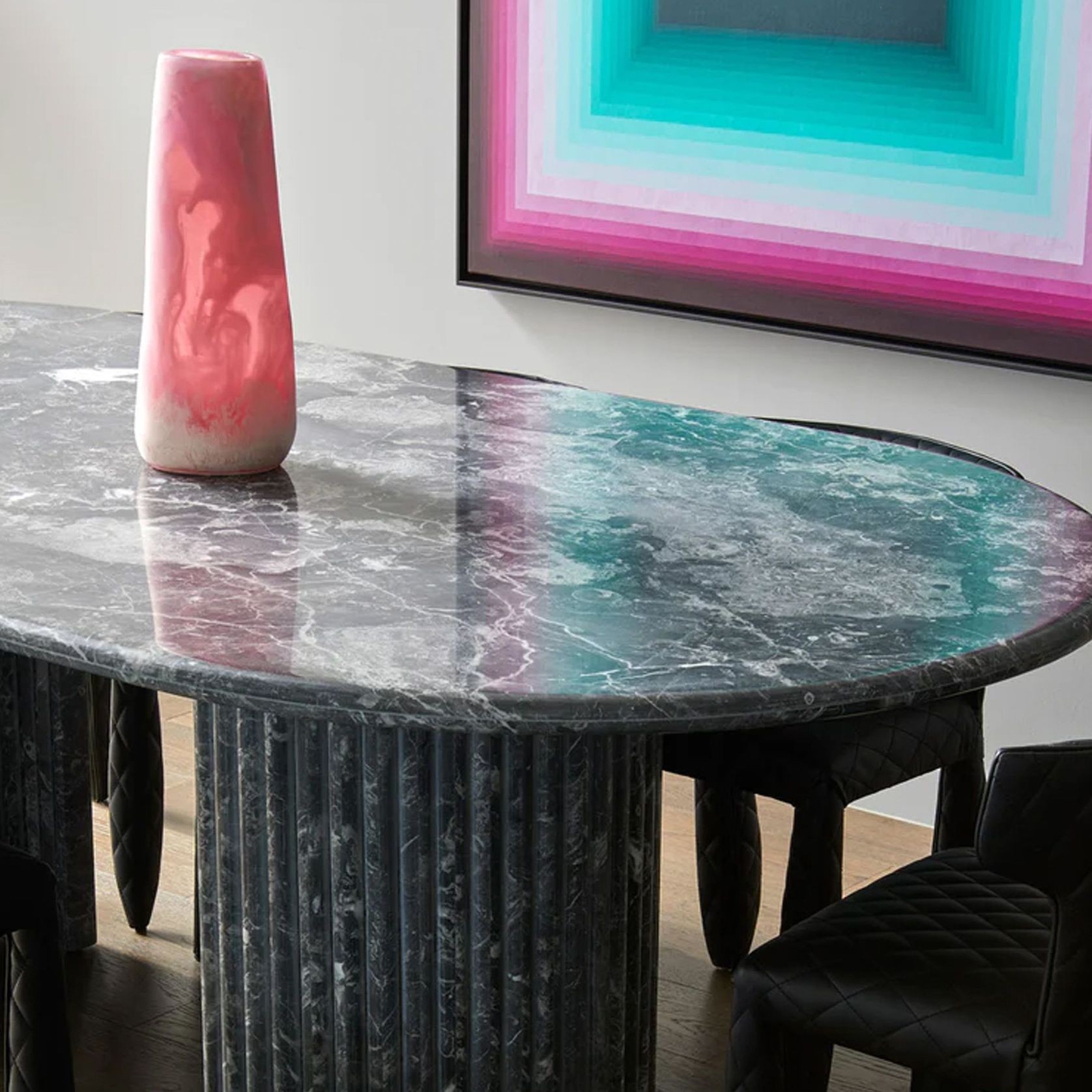 Zen Oblong Stone Dining Table gallery detail image