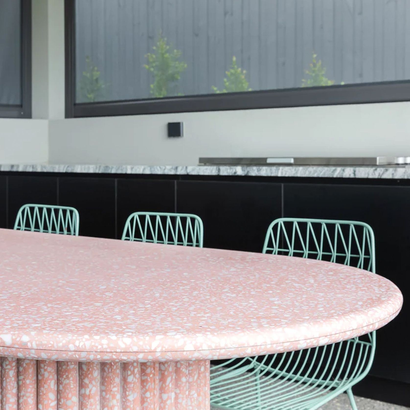 Zen Oblong Stone Dining Table gallery detail image