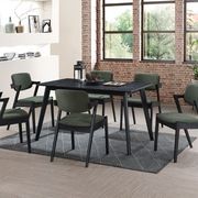 Cannes Hardwood Dining Table | Black gallery detail image