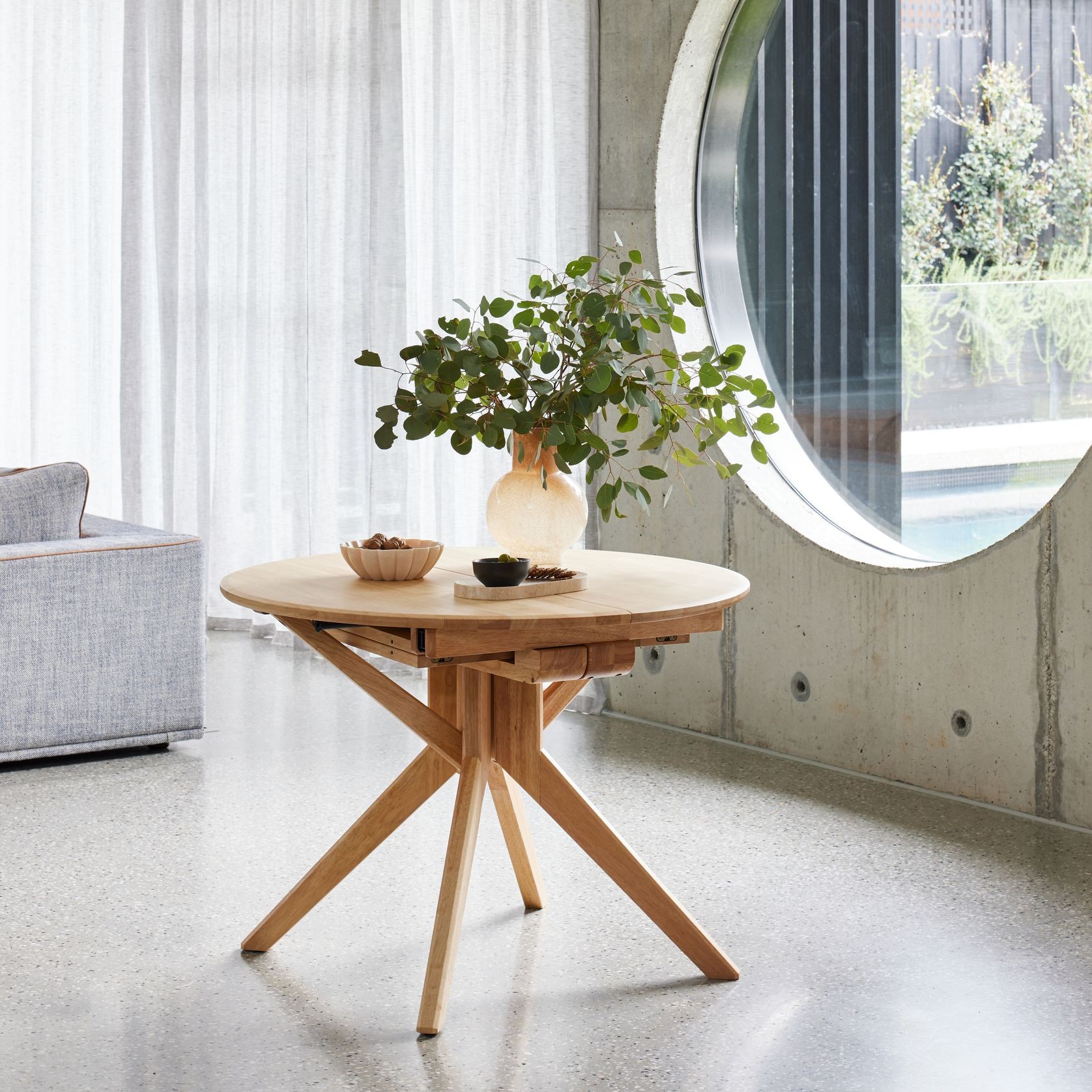 Casa Extendable Dining Table (120 - 200cm) | Natural gallery detail image