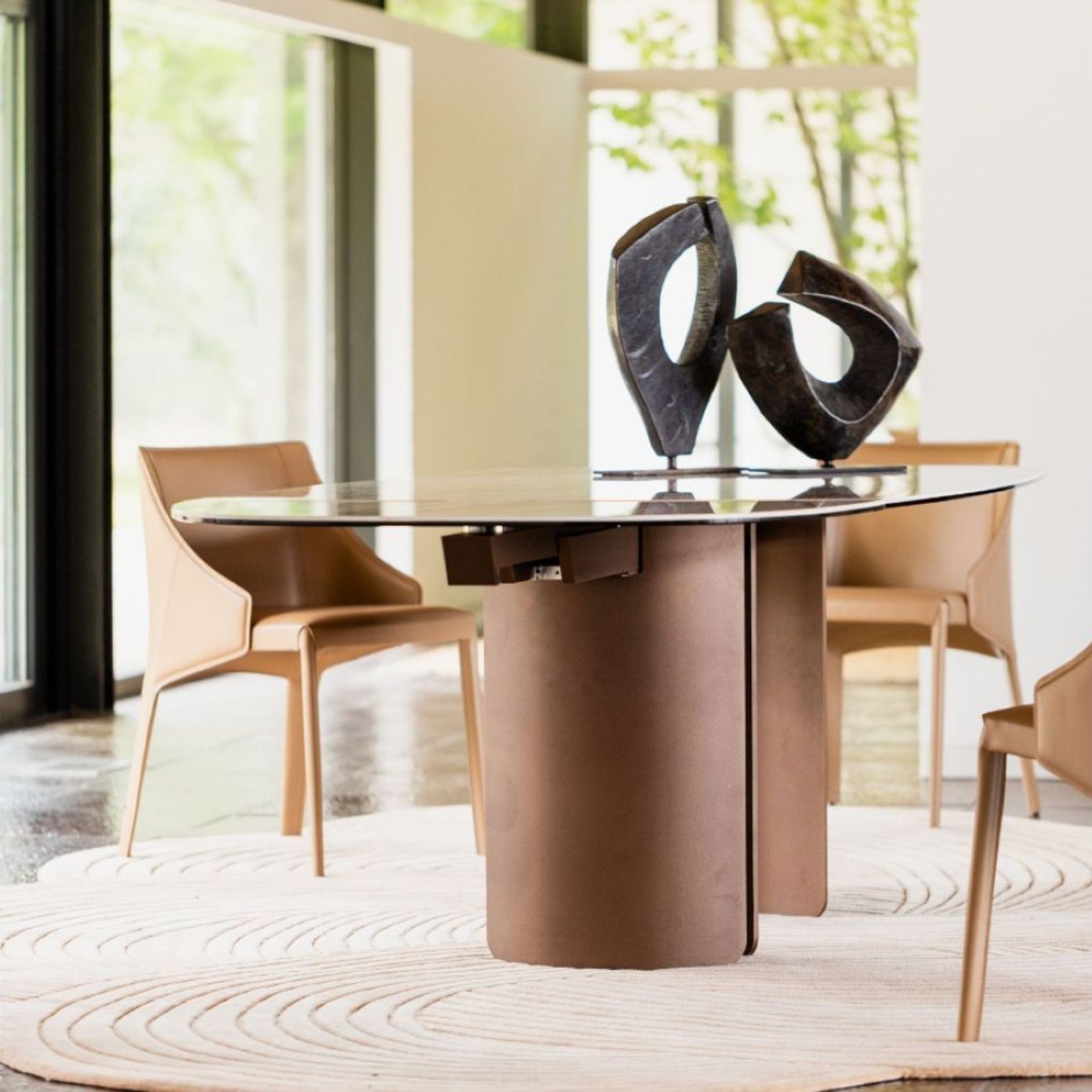 Deltalis Oval Dining Table with Extensions gallery detail image