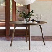 Franki Hardwood Round Dining Table | Walnut gallery detail image