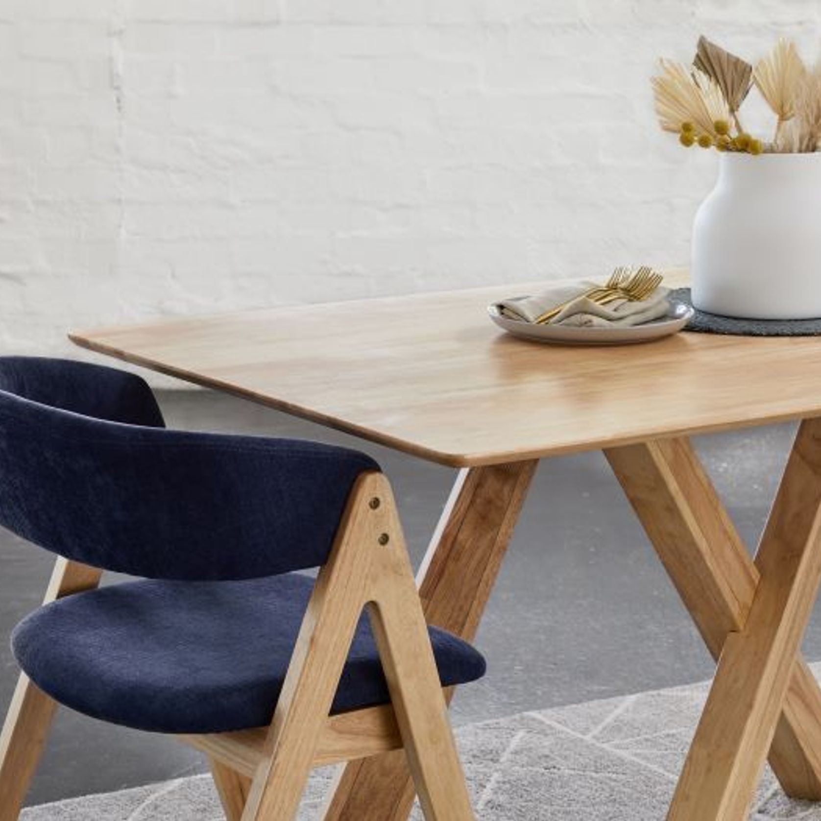 Gaudi Hardwood Dining Table | Natural Timber gallery detail image