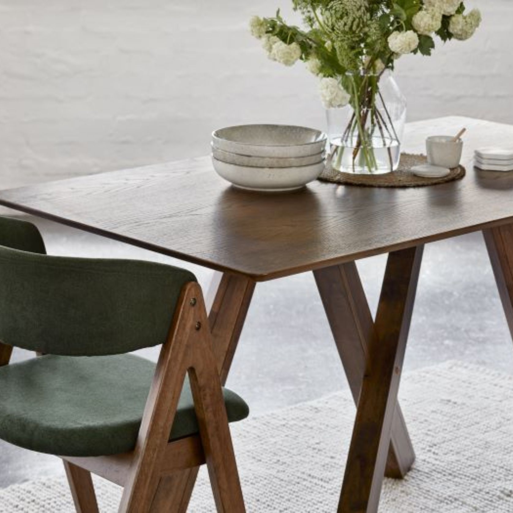 Gaudi Hardwood Dining Table | Rustic Walnut gallery detail image