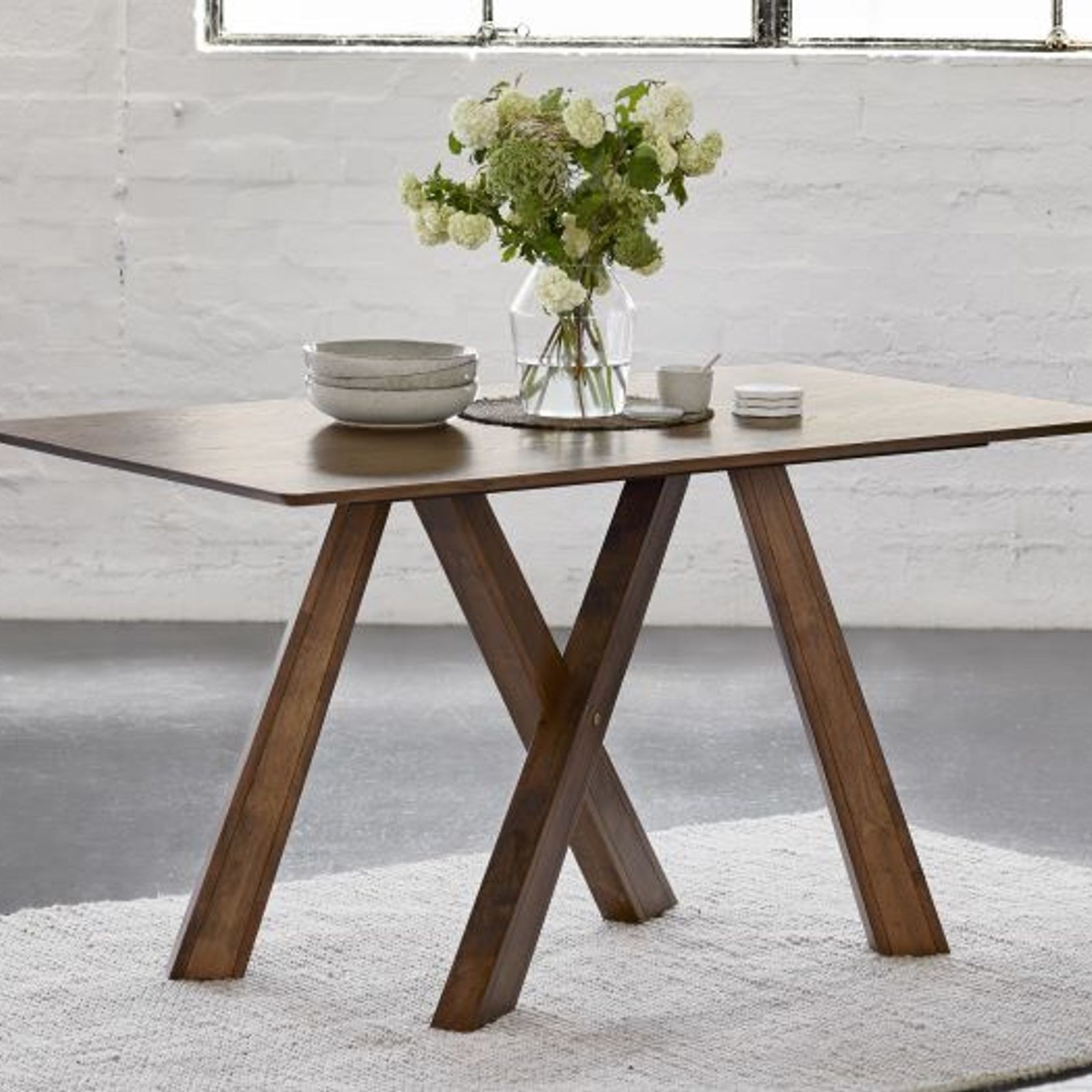 Gaudi Hardwood Dining Table | Rustic Walnut gallery detail image