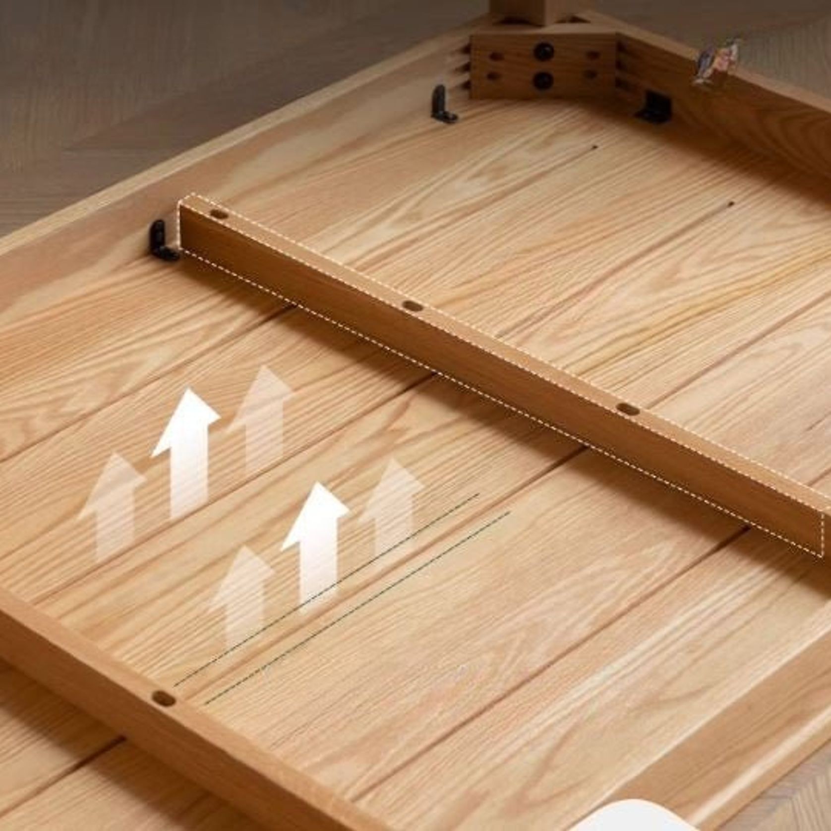 Humbie Natural Solid Oak Dining Table gallery detail image