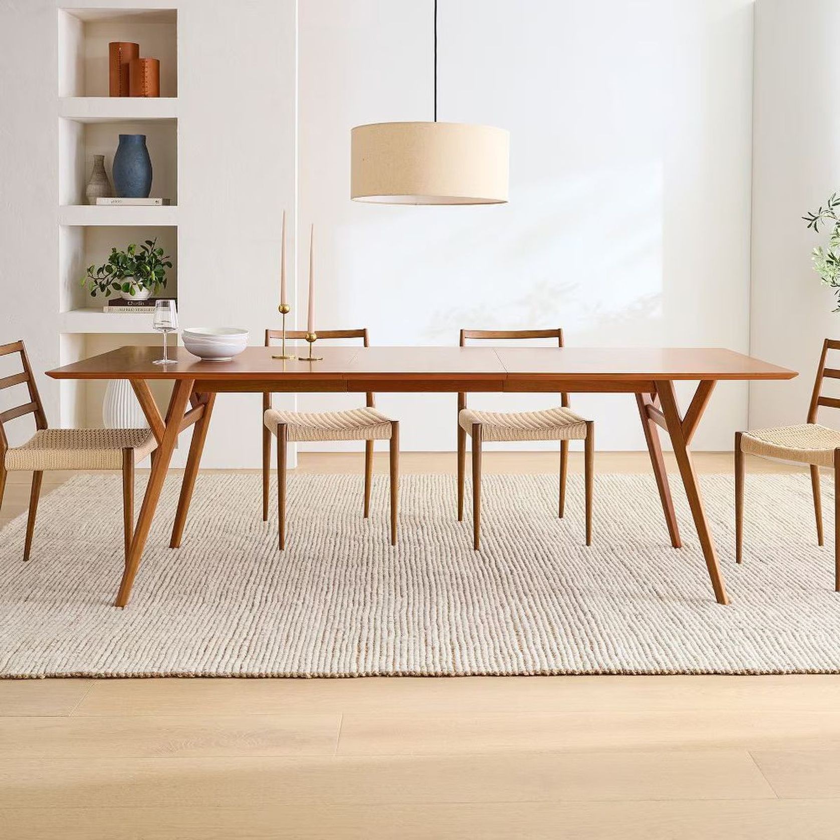 Mid-Century Extendable Dining Table gallery detail image
