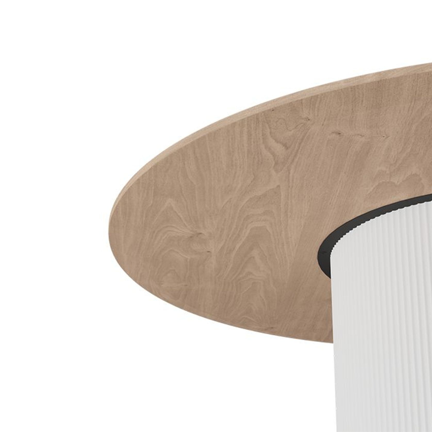 Mimi Dining Table - White - Natural - 120cm gallery detail image