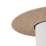 Mimi Dining Table - White - Natural - 120cm gallery detail image
