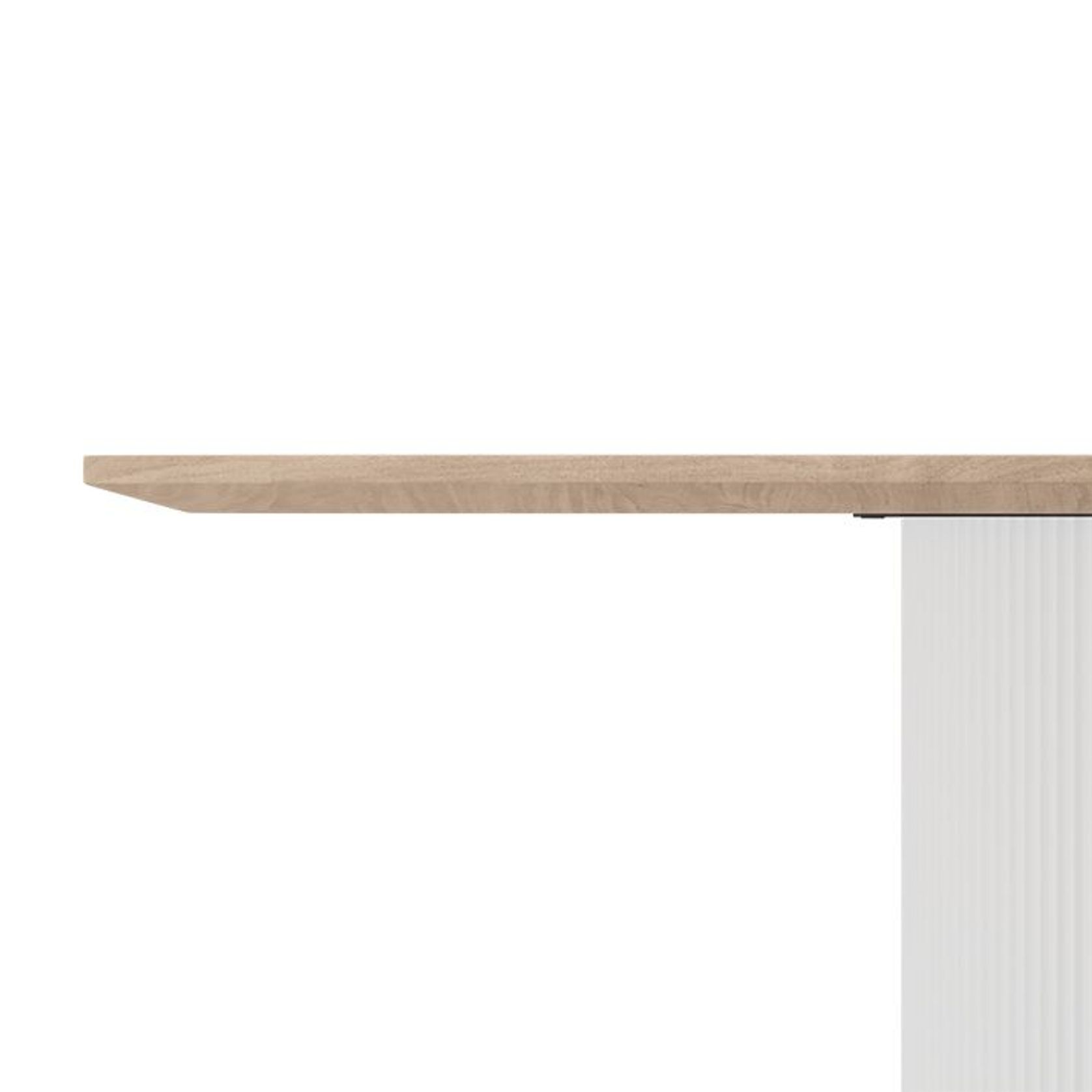 Mimi Dining Table - White - Natural - 120cm gallery detail image