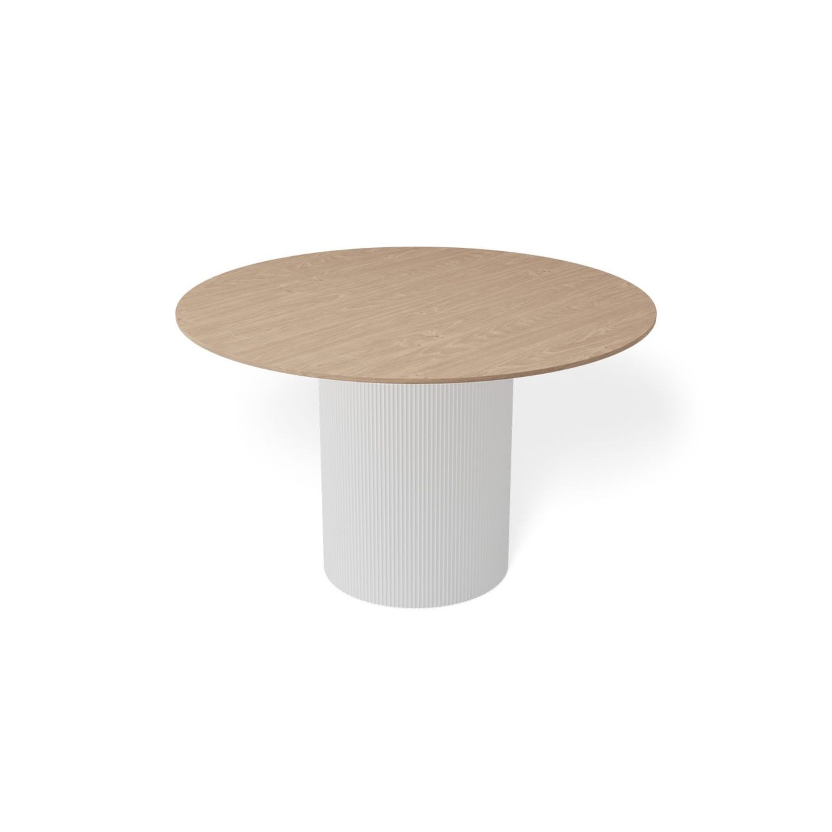 Mimi Dining Table - White - Natural - 120cm gallery detail image