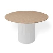 Mimi Dining Table - White - Natural - 120cm gallery detail image